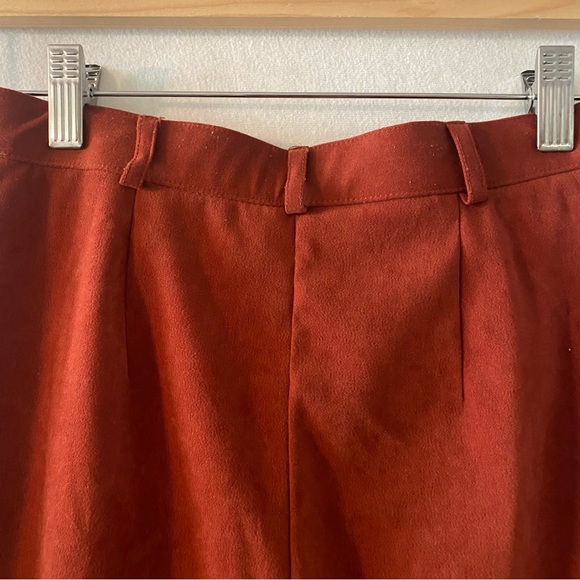 Vintage Draper’s & Damon’s Women’s Rust High-Waist Orange Trousers Size 4P - Picture 11 of 11